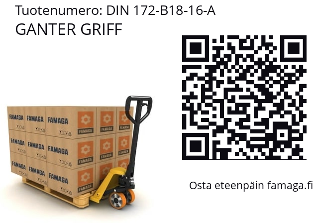   GANTER GRIFF DIN 172-B18-16-A