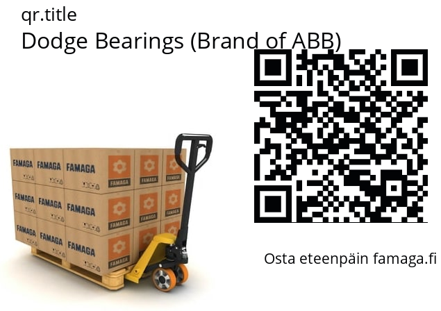   Dodge Bearings (Brand of ABB) 132397