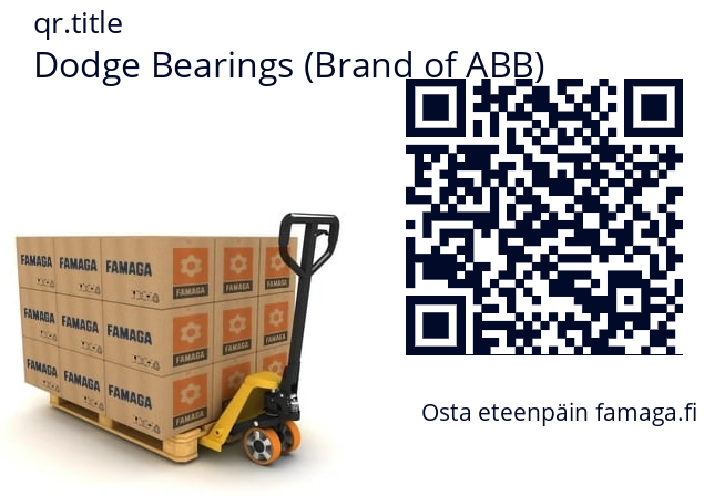   Dodge Bearings (Brand of ABB) 907002