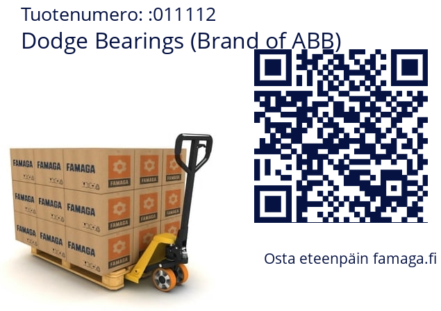   Dodge Bearings (Brand of ABB) 011112