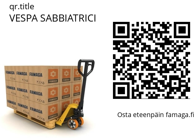   VESPA SABBIATRICI 400-008